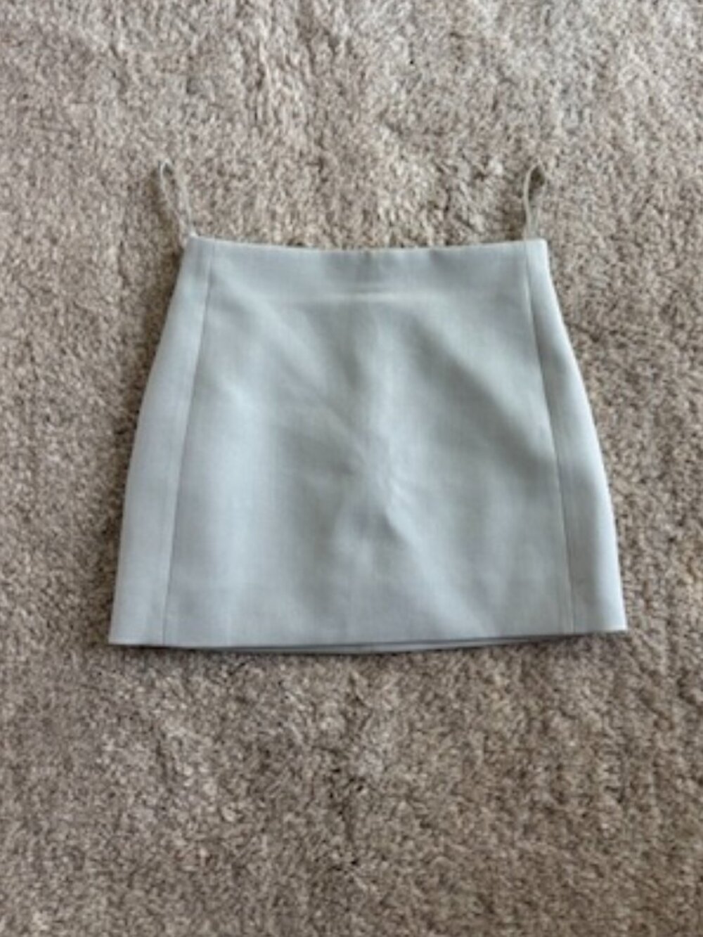 Wardrobe NYC Gray Column Mini Skirt